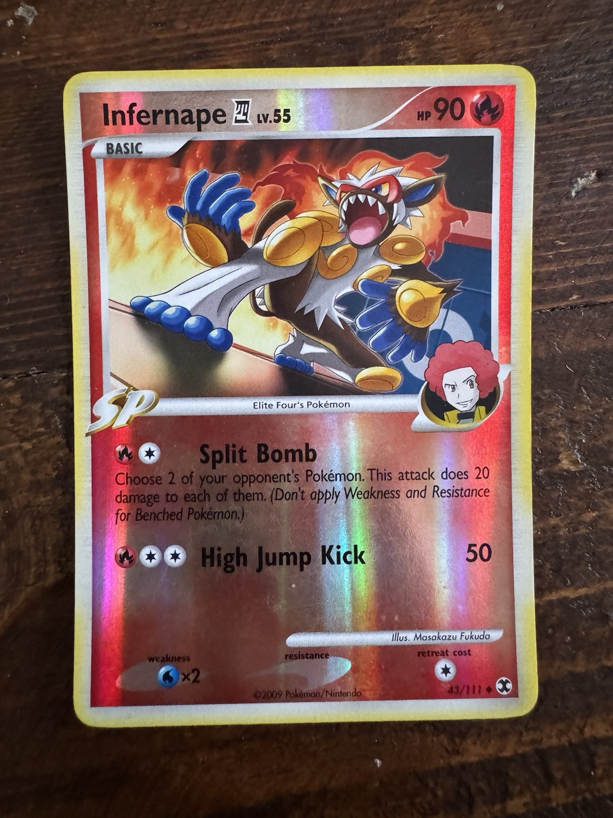 Infernape 43/111 Rising Rivals Reverse Holo LP-