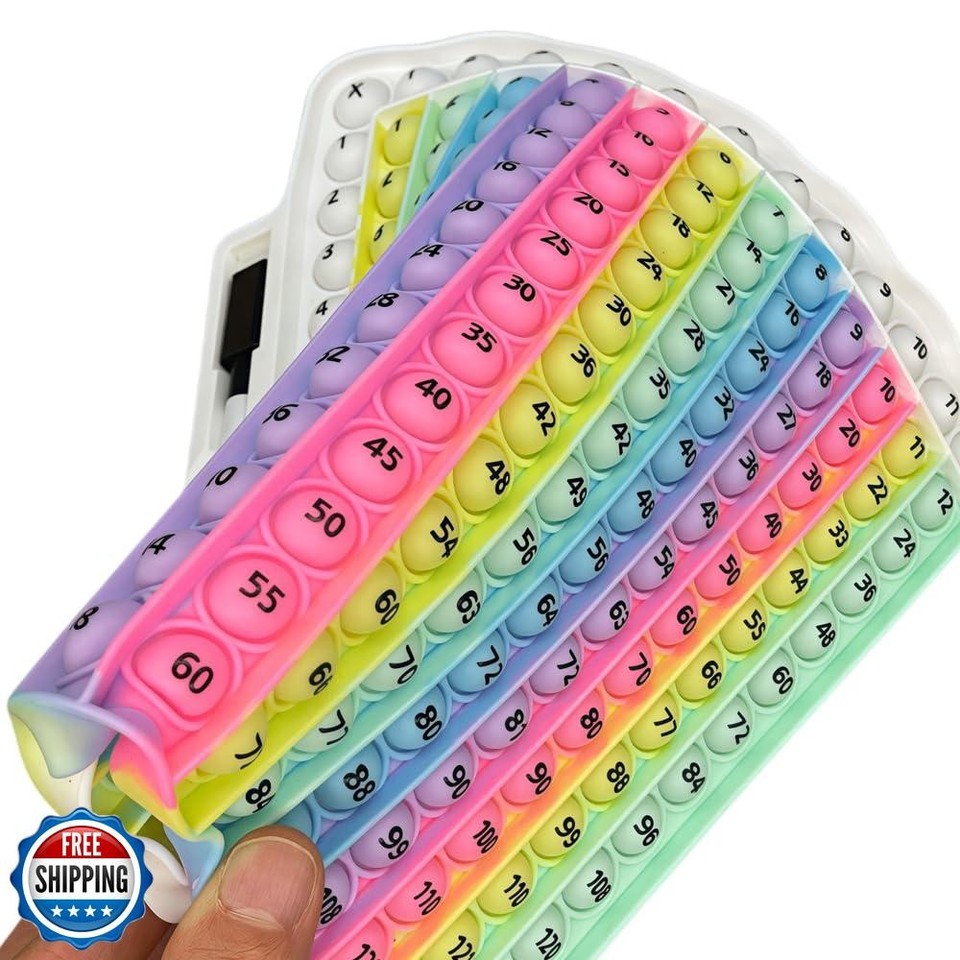 Pop Multiplication Table Game Learning Toy Educational Math Game with ...