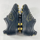 Lotto Men’s Soccer Cleats Stadio Size 8 Black Gold Firm Ground Studs Outdoor — photo 7