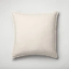 Euro Heavyweight Linen Blend Throw Pillow Natural - Casaluna