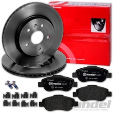 brembo BREMSSCHEIBEN 240mm + BELÄGE VORNE passend für FIAT PANDA 169