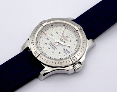 BREITLING COLT CHRONOMETER EDELSTAHL 44mm HERRENUHR REF.: A1738811 PAPIERE/BOX