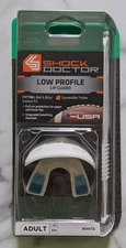 Shock Doctor Low Profile Lip Guard - Adult 11+ White