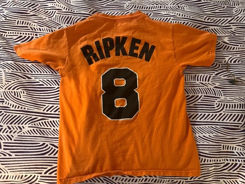 Baltimore Orioles Ripken Orange Majestic T-shirt Size Youth Medium - Picture 2 of 4