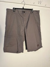 009-0054 Genuine Dickies Men's Grey Flat Front Work Shorts