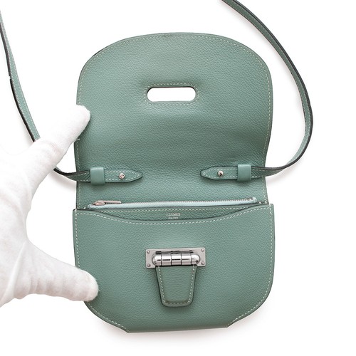 HERMES Convoyeur Size Mini Evercolor Blue - Picture 5 of 18