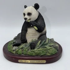 The Gray Rock Collection Panda Bear Eating Bamboo