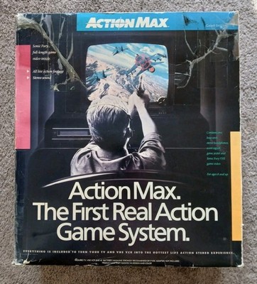 Vintage 1980s Action Max Video Game System VHS Interactive Complete Retro Great 