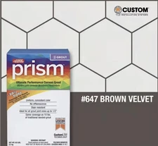 Custom Prism Ultimate Performance Grout BROWN VELVET- 17 lb Package