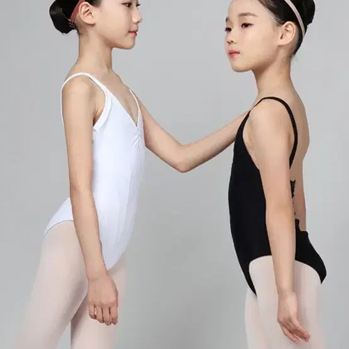 Degas Junior Leotard Black White Official