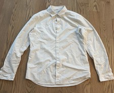 Lululemon White Long Sleeve Button Up - Men s Large - Tech Dress Shirt Stretch