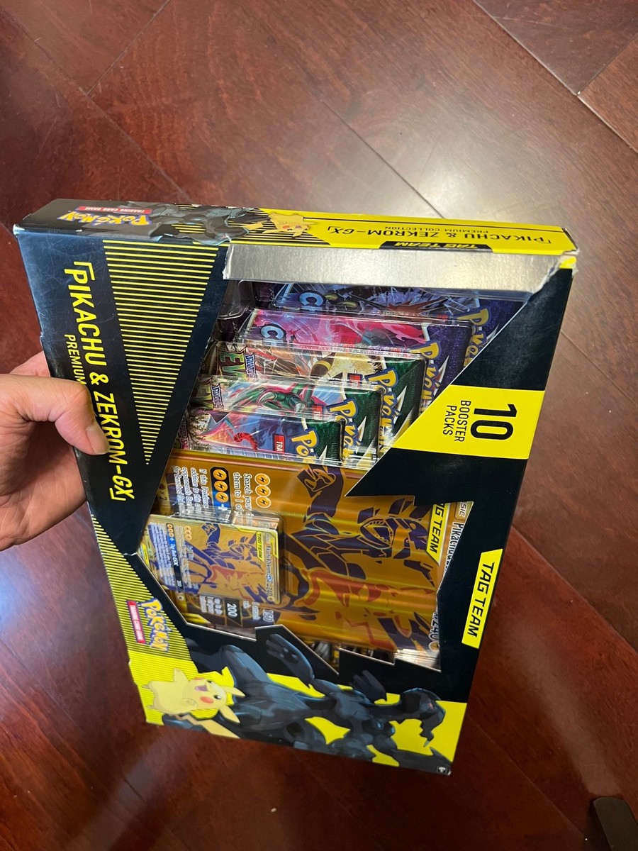 Pokémon Pikachu & Zekrom GX Tag Team Premium Collection Box (10