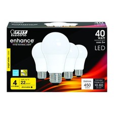 BULB LED A19 BW 5W 4PK