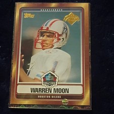 Topps 2001 Hall of Fame Warren Moon #11 Houston Oilers Hologram Card