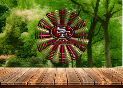 San Francisco 49ers 10'' Wind Spinner |  Football Wind Spinner |Patio/Porch Decor