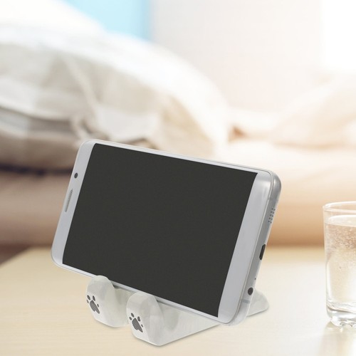 Handyhalter Weißer Bär Büro Mobiltelefonständer Telefonhalterung Aus Holz - 第 7/12 張圖片