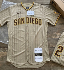 Xander Bogaerts #2 San Diego Padres Road Pinstripe Baseball Jersey Stitched