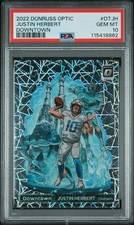 2022 Donruss Optic Justin Herbert Downtown PSA 10