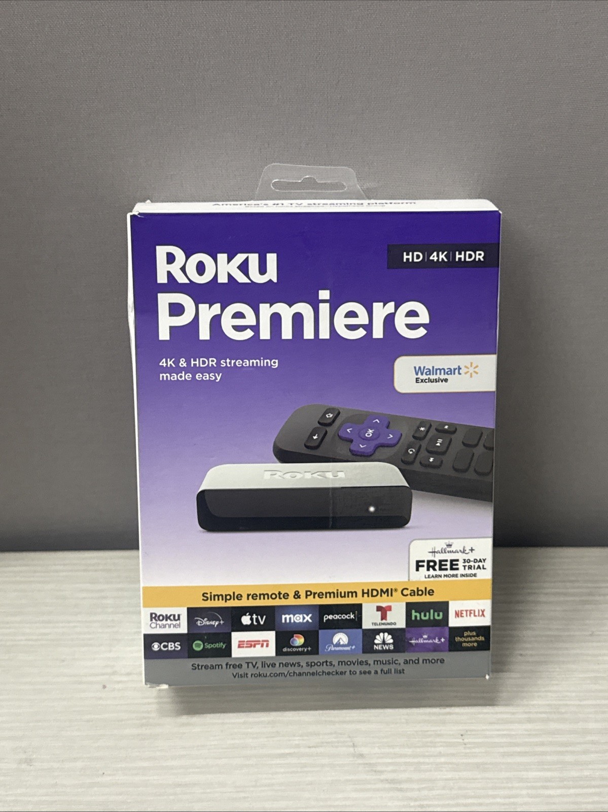 2024- Roku Premiere-HD/4K/HDR  Streaming Device- SKU# 3920RW-SW High Speed New**