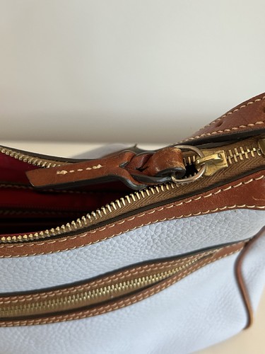 Dooney & Bourke Pebble Grain Light Blue Piper Shoulder Purse Bag - Bild 14 von 18