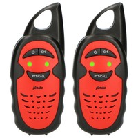 Alecto Walkie Talkie Set of 2 for Kids, range 3 km, black/red Multimedia