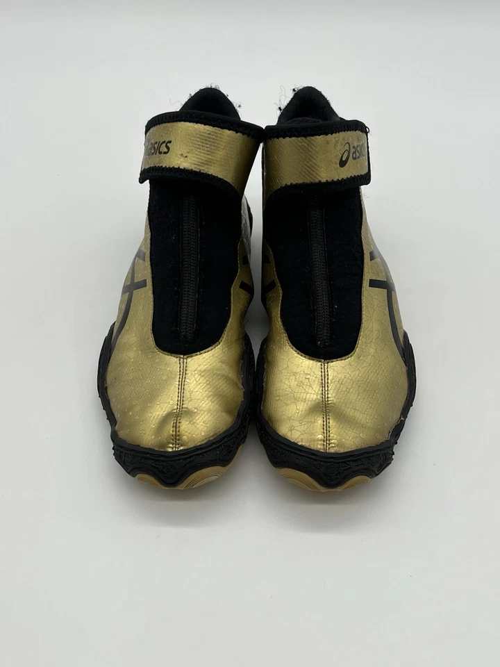 Rare Asics Omniflex-Attack™ V2.0 Women’s Sz 7.5 Wrestling Shoes Black And Gold - Image 3 of 4
