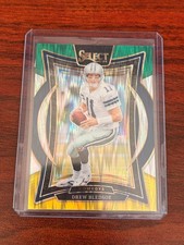 2024 Panini Select - Concourse Drew Bledsoe #53 Black & Green Shock Prizm