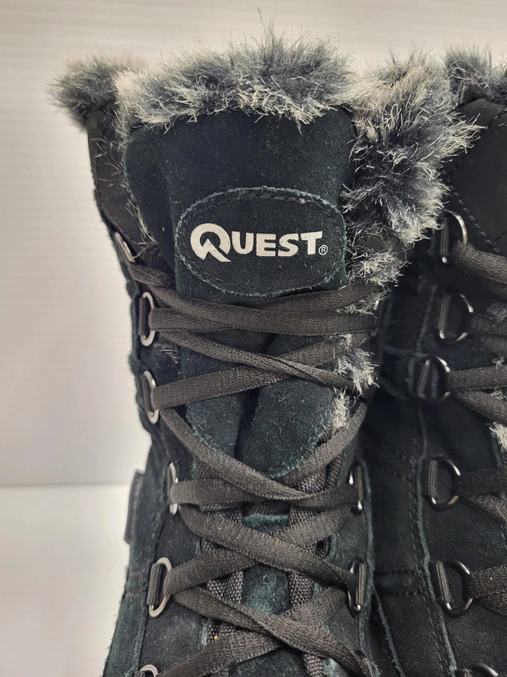 Botas Quest para mujer talla 9 negras Northern Ridge HydroProof ultra piel sintética nieve Foto 4 de 4