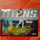 Topps 2023 Chrome Titans Mike Trout Insert #CT-3 Angels Baseball Trading Card