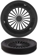 24 Pack Heavy Duty Plastic Paper Plate Holders 10 Inch Reusable Black