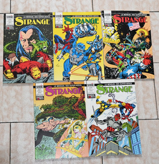 Lot de 5 BD " STRANGE " édit. Semic n° 274 au n° 278 TBE