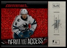 2023-24 Upper Deck Credentials Ty Emberson Debut Ticket Variation Red #/125