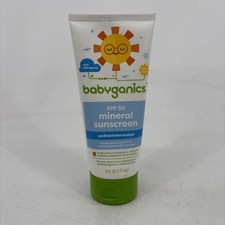 Babyganics SPF 50 Mineral Sunscreen Non- Allergenic Pediatrician-Tested 6oz NEW