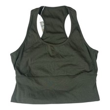 Halara women's XL olive green bra cami crop new athletic unpadded