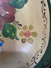 Norwegian Rosemaling Wooden Bowl Folk Art Painted Floral VTG — photo 10