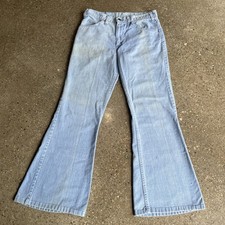 Vintage Levi  s Jeans Big Bell Bottom Jeans 663 Fits 29x28 70s 80s Talon Zipper