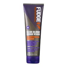 Fudge Professional Clean Blonde Damage Rewind Purple Shampoo for Blonde Hair