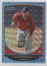 2013 Bowman Draft Top Prospects Chrome Blue Wave Refractor Kaleb Cowart 9bd