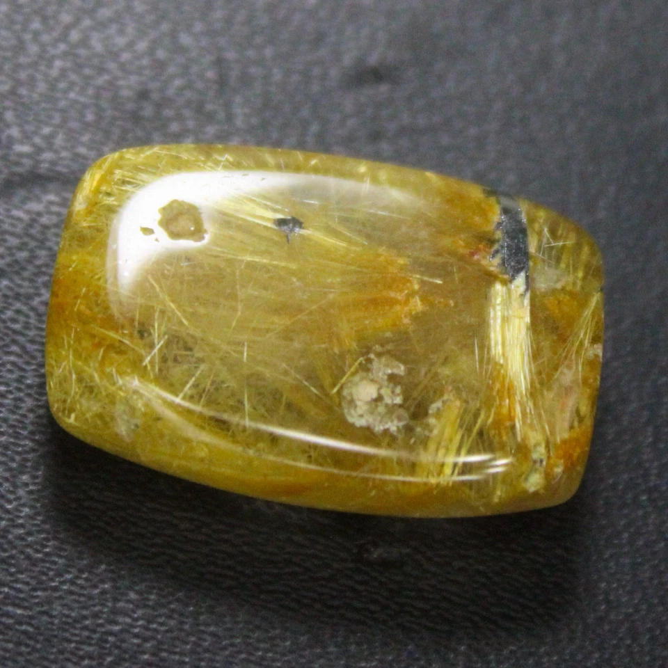 Natural Golden Rutile Quartz Cabochon In Cushion Shape 15.95 Carats 20x13x6 mm - Image 3 of 4