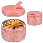12oz Insulated Vacuum Food Jar with Buckle Lid Wide Mouth Soup Thermo for Hot...