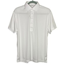 Collars  Co Polo Shirt Mens Small White Dress Collar Office Preppy Stretch NEW