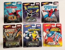 2014 Hot Wheels 1:64 Scale Car Culture Marvel Complete Set of 6