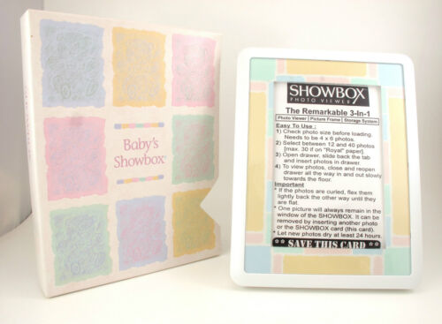 Baby Pastel 4" * 6" SHOWBOX PHOTO VIEWER 3-in-1 Picture Frame(Holds 40 Pictures) - 第 1/3 張圖片
