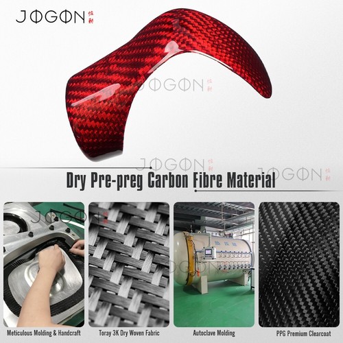 Red Carbon For Lexus IS300 350 500 AWD IS F 21-2025 Gear Shift Knob Lever Covers - Picture 3 of 15