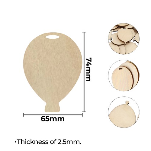 Formas artesanales de madera con agujeros discos en blanco para proyectos hágalo usted mismo adornos etiquetas regalos - Imagen 18 de 22