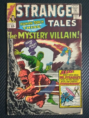 1965 Strange Tales Marvel Comic Book #127 "The Mystery Villian" - Picture 1 of 3