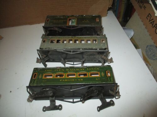 O Gauge Ives 60 Express Service Baggage , 62 Parlor Car, 61 Chair Car Project