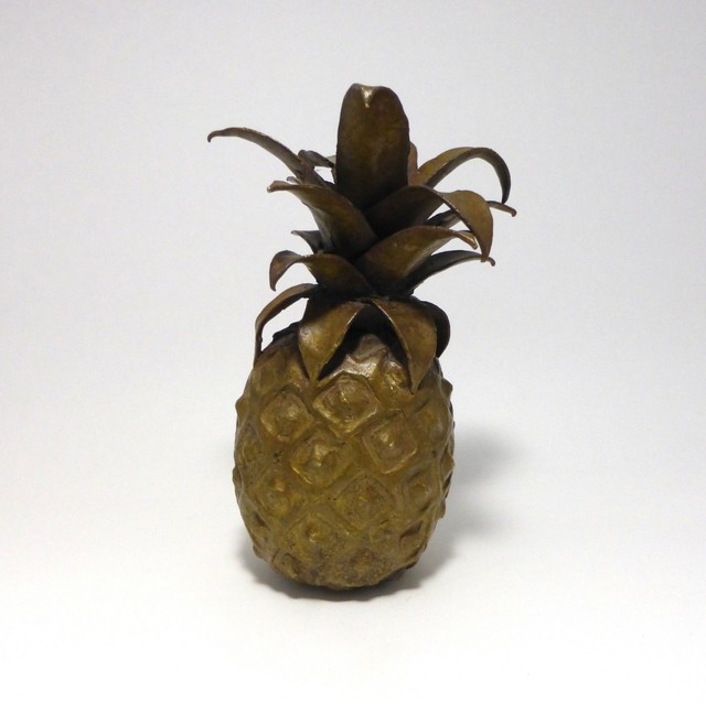 Sculpture Bronze - Pineapple - Senegal/Burkina Faso - 20th Century Sculpture Bronze - Pineapple - Senegal/Burkina Faso - 20th Century