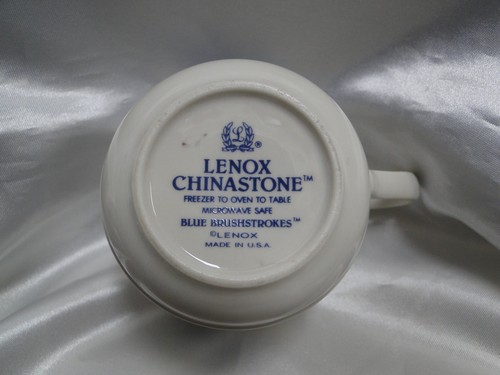 Lenox Blue Brushstrokes Chinastone: Cup & Saucer Set (s), 2 3/4" Tall - Picture 9 of 14