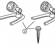 Aquascape 84036 Replacement Mounting Kit for 3-Watt  6-Watt LED Spotlight - G2